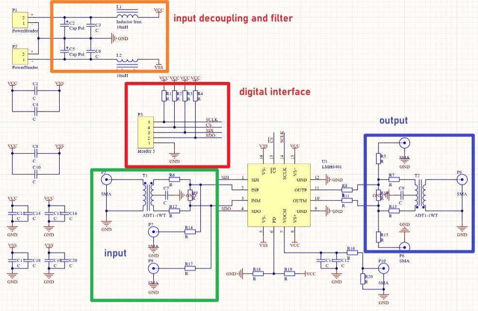 LMH6401schematic